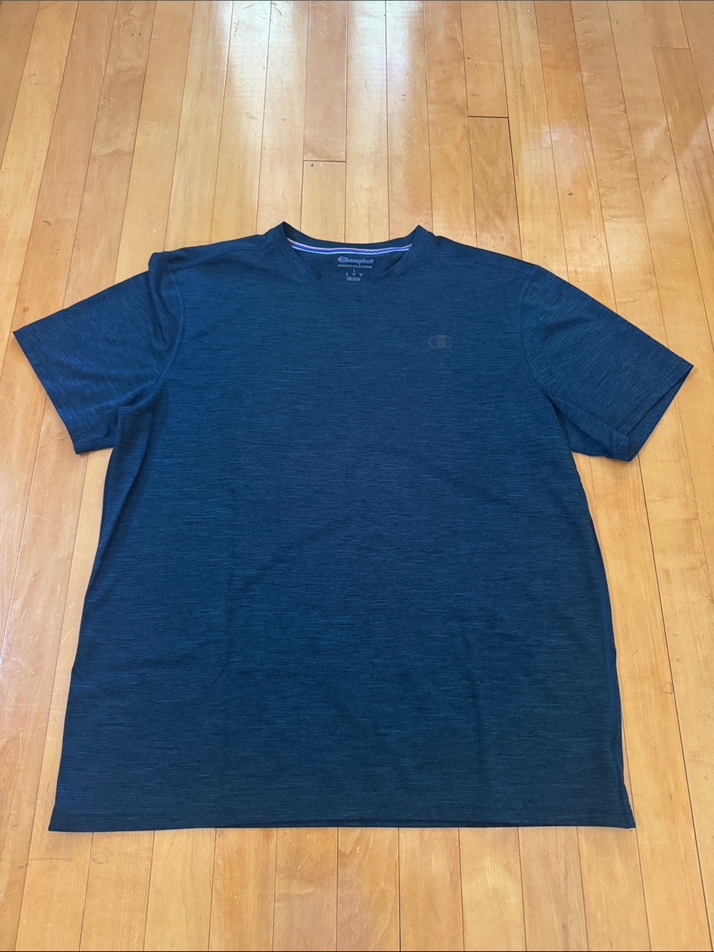 Champion Dark steel Blue Heather Short Sleeve Crew Tee men’s L